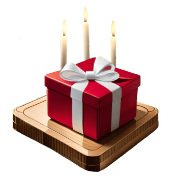 röd gåva låda med elegant band generativ med ai png