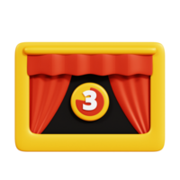 película cine 3d icono png