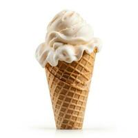 Ice cream cone isolated photo