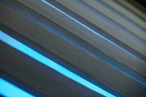 Office blinds. Modern fabric blinds. Office meeting room lighting range control. photo