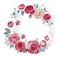 Aquarell Blumen- Blume Design, Aquarell Blume Vereinbarungen Blumen, Aquarell Blume Design, Blume Sublimation Blumen- Clip Art, Hochzeit Dekoration, ai generiert png