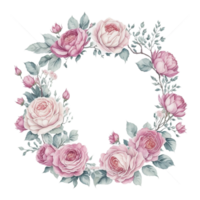 Aquarell Blumen- Blume Design, Aquarell Blume Vereinbarungen Blumen, Aquarell Blume Design, Blume Sublimation Blumen- Clip Art, Hochzeit Dekoration, ai generiert png