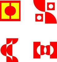abstract geometric art vector