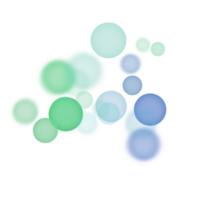 Transparent colorful bubble png