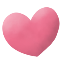 Love heart watercolor png