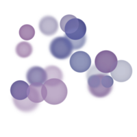 Transparent colorful bubble png