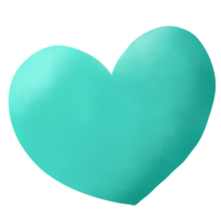 amor corazón acuarela png