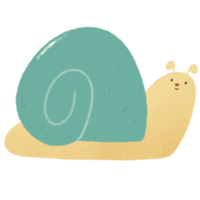 Yellow Smiling Snail png