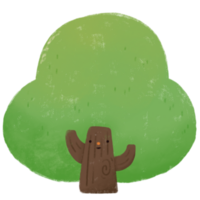 Color Changing Cartoon Tree png