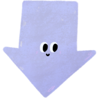 vistoso flecha firmar con sonrisa cara png