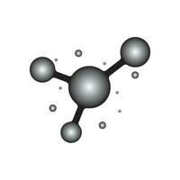 molécula elemento icono vector