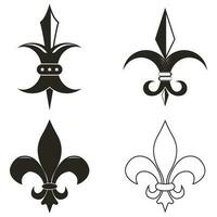 fleur de lis icon vector