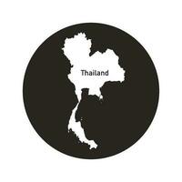 Thailand map icon vector