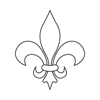 fleur de lis icon vector