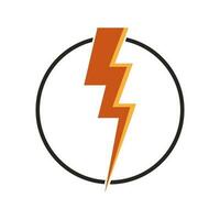 Lightning icon vector