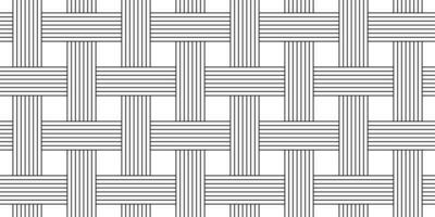 black white woven seamless pattern vector