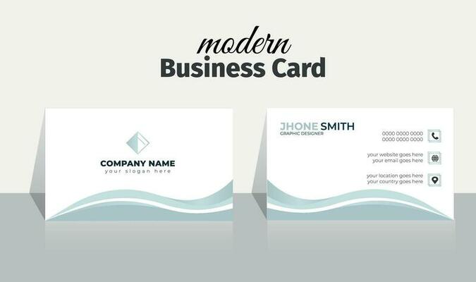 Clean and simple corporate modern multipurpose wavy gradient shape  vector creative curvy business card design templet, Advertisement colourful Visiting Brand Identity social promotion Business card.