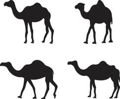 Camel Silhouette Element. For design decoration.Vector illustration. vector