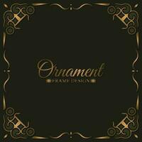 Elegant decorative frame design background vector