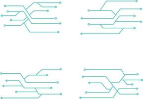 Tech Circuit Futuristic background. Technology connection digital data and big data concept.Vector pro vector