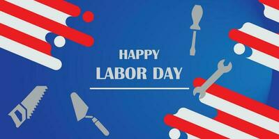 Background design with Labor Day theme vector