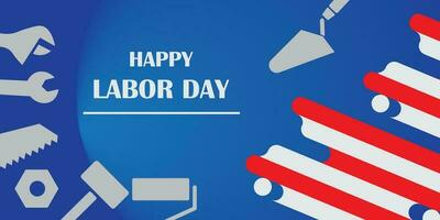 Background design with Labor Day theme vector