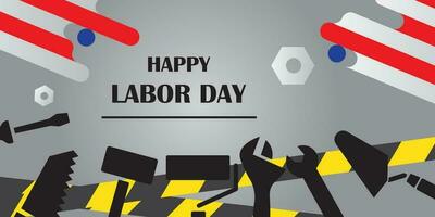 Background design with Labor Day theme vector