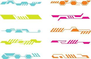 Futuristic Hud Lines. Title callouts and frames in Sci-Fi style. Bar label, bar box call info.Vector pro vector