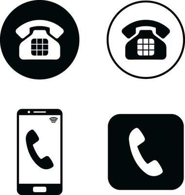 Simple Phone Icon. Telephone icon symbol isolated. call icon.Vector illustration.