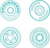 Futuristic Circle Hud. Title callouts and frames in Sci-Fi style. Bar label, bar box call info.Vector Pro vector