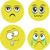 Internet Meme Emotional Face Stickers Stock Vector (Royalty Free)  2311248985