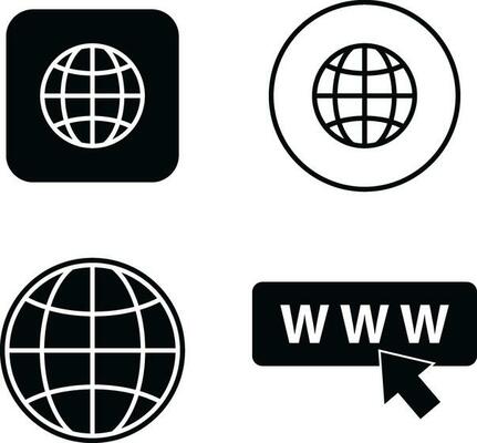 Simple Website Icon. symbol icon vector illustration for design decoration. Vector illustration.
