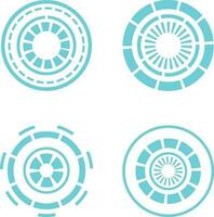 futurista circulo hud. título rótulos y marcos en ciencia ficción estilo. bar etiqueta, bar caja llamada info.vector Pro vector