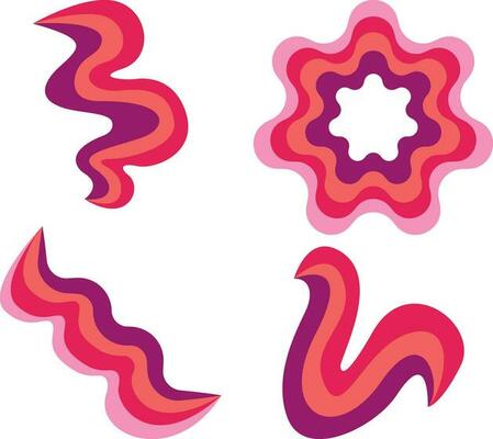 Psychedelic Rainbow. Rainbow arch vector illustration, multicolor unicorn rainbow. Vector illustration.