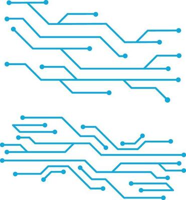 Circuit Board Futuristic Illustration. Circuit board with various technology elements. Circuit board pattern for technology background. Vector illustration