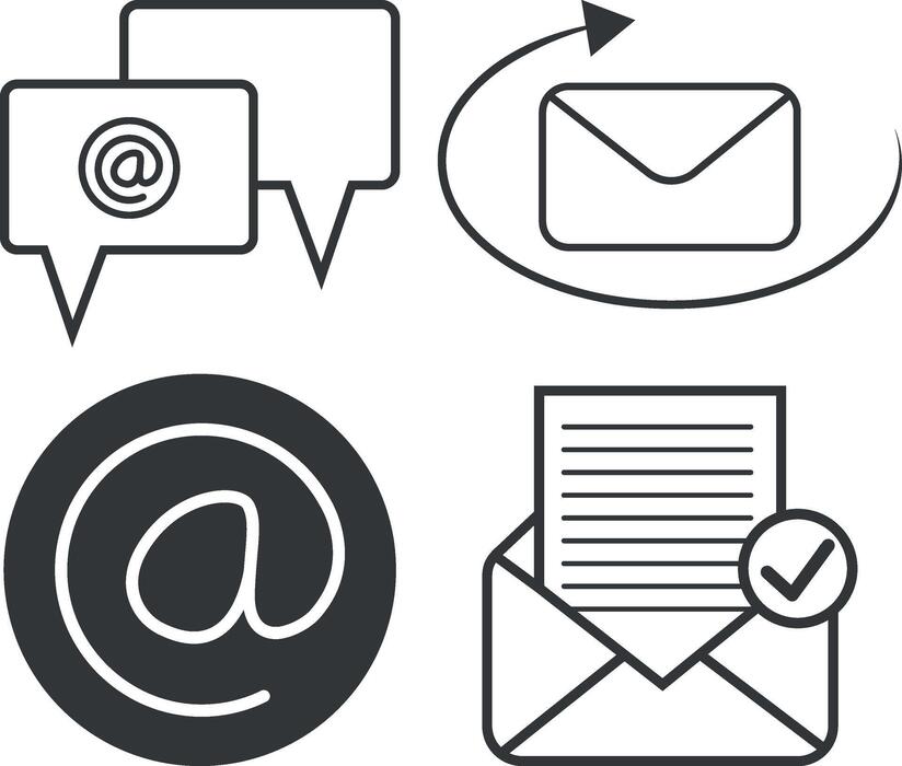Email Signature Icons Vector Art, Icons, and Graphics for Free Download