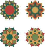 islámico geométrico ornamento. símbolo en decorativo Arábica estilo. florido decoración para diseño decoración fondos.vector Pro vector