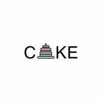 cake logo design, logotype and vector logo