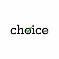 choice logo design, logotype and vector logo