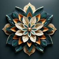 Beautifil 3d mandala desing photo