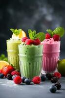 Fruite colorful shakes photo
