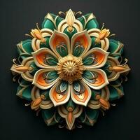 Beautifil 3d mandala desing photo