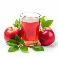 Apple juice with apples photo