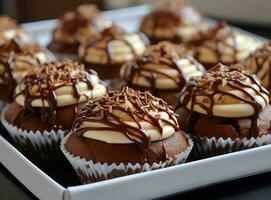 chocolate walnut cupcake photo