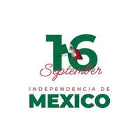 Mexico independence day design template vector