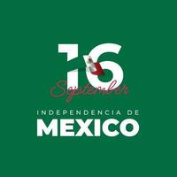 Mexico independence day design template vector
