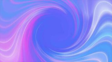 Blue looped background of twisted swirling energy magical glowing light lines abstract background video