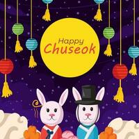 Chuseok day illustration vector