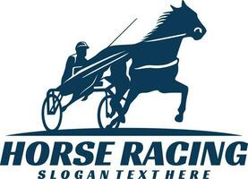 horse racing logo design vector art