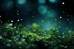 Magical green solid background. photo